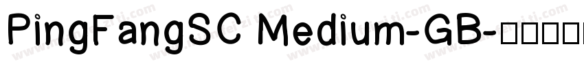 PingFangSC Medium-GB字体转换